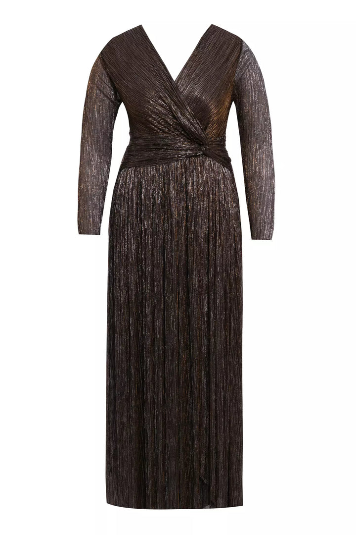 FRV Copper plus size moonlight long sleeve long dress - Gaithersburg