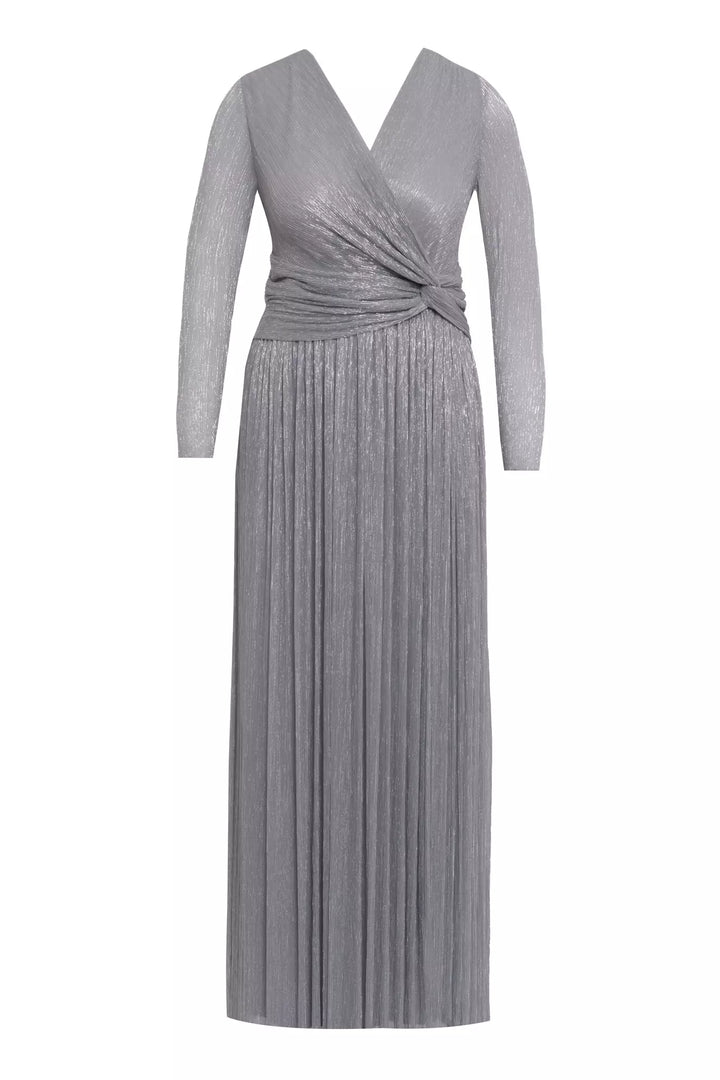 FRV Silver plus size moonlight long sleeve long dress - Uman