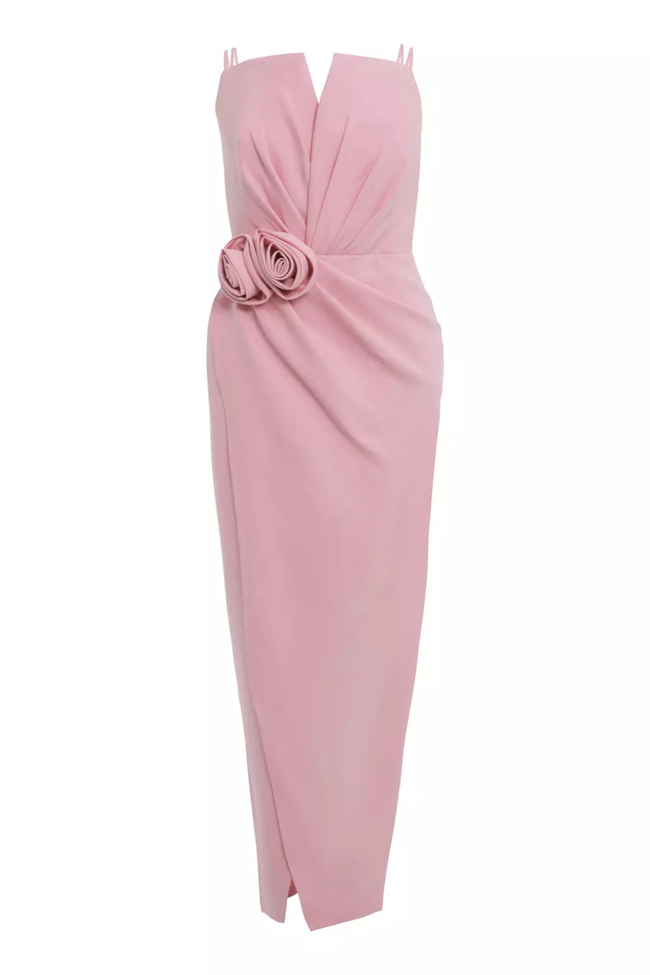 FRV Blush plus size crepe sleeveless long dress - Laeken