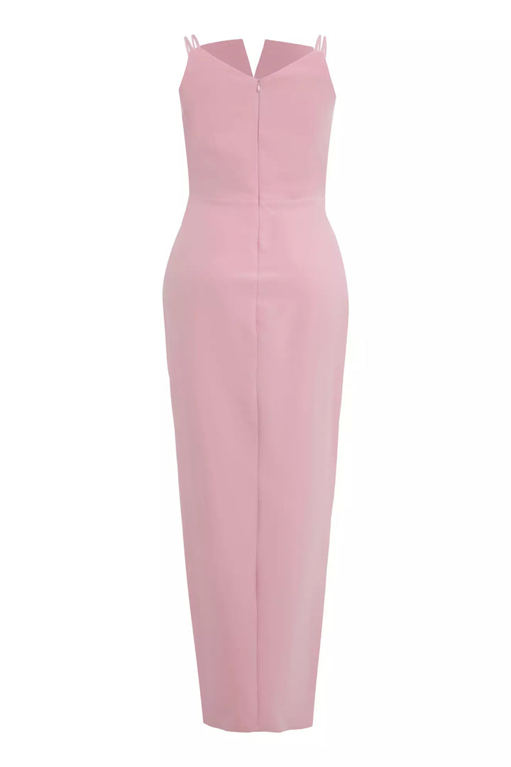 FRV Blush plus size crepe sleeveless long dress - Laeken