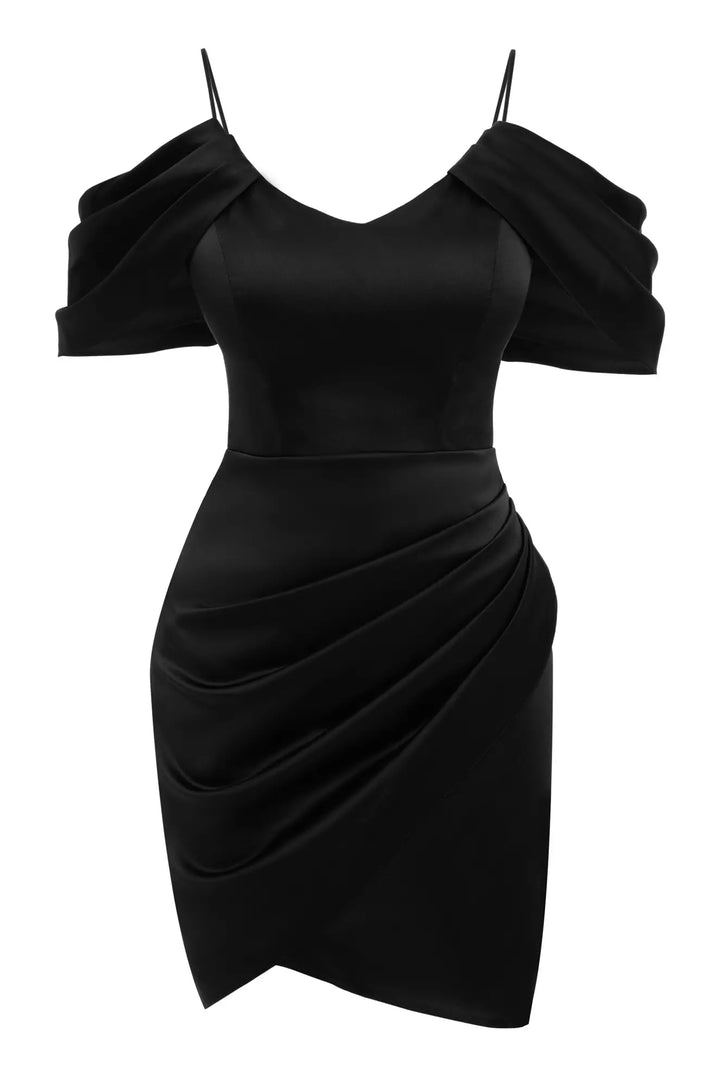 FRV Black satin sleeveless mini dress - Grande Prairie