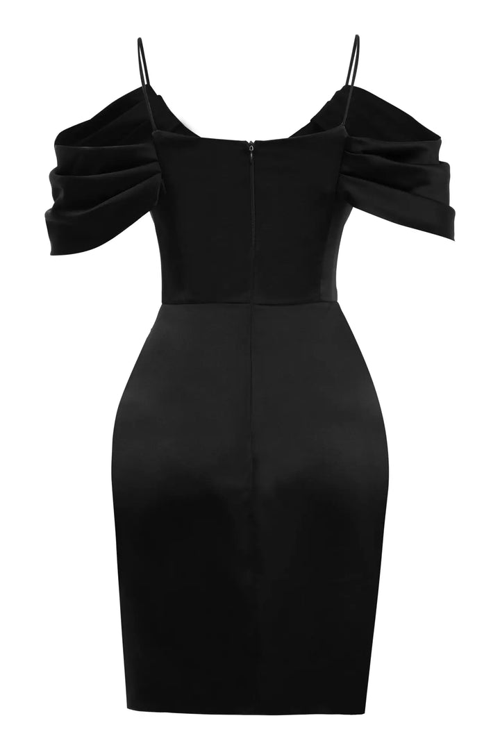 FRV Black satin sleeveless mini dress - Grande Prairie