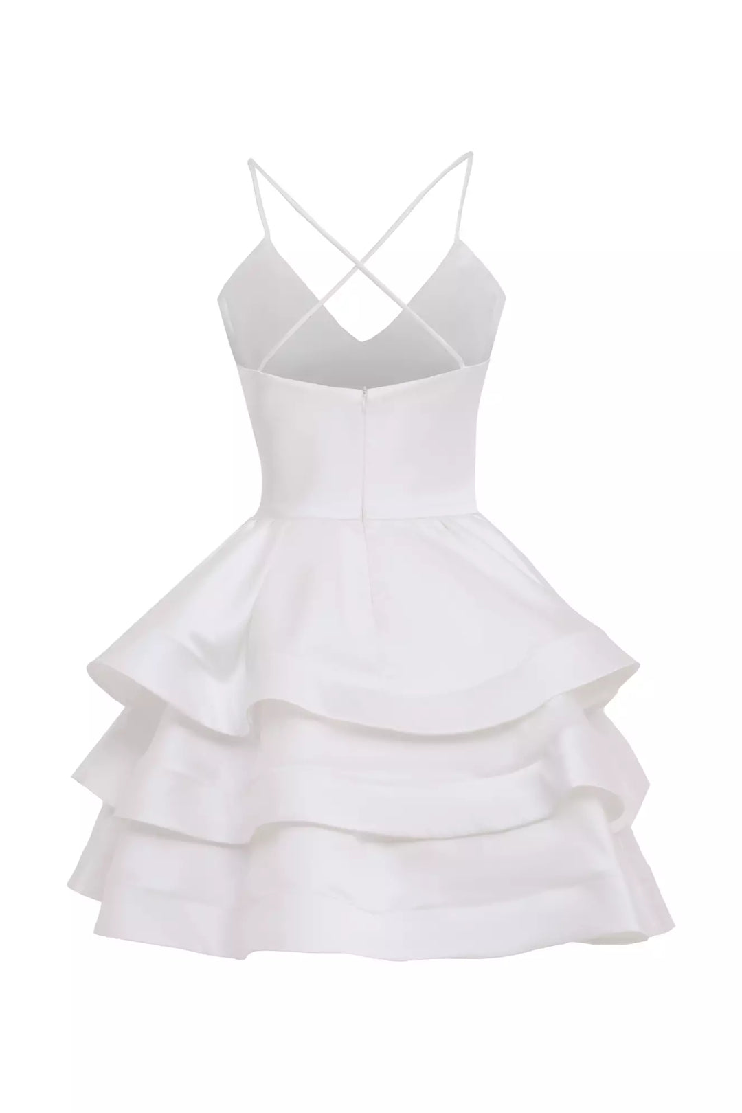 FRV White satin sleeveless mini dress - Leonberg