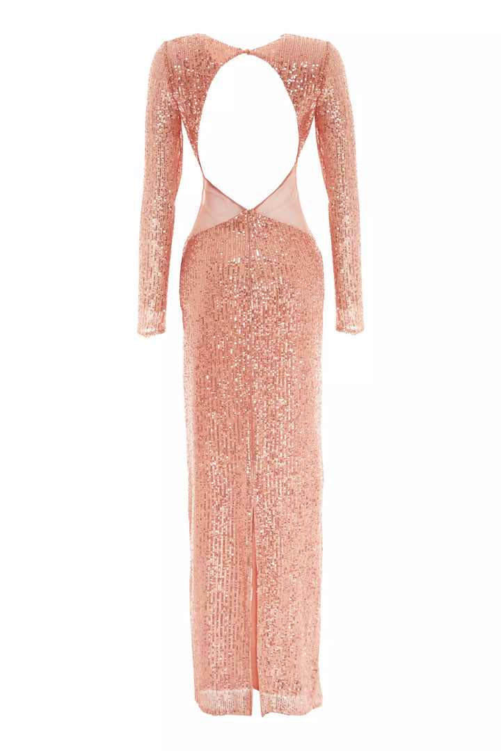 FRV Blush stamp sequins long sleeve maxi dress - Boulogne-Billancourt