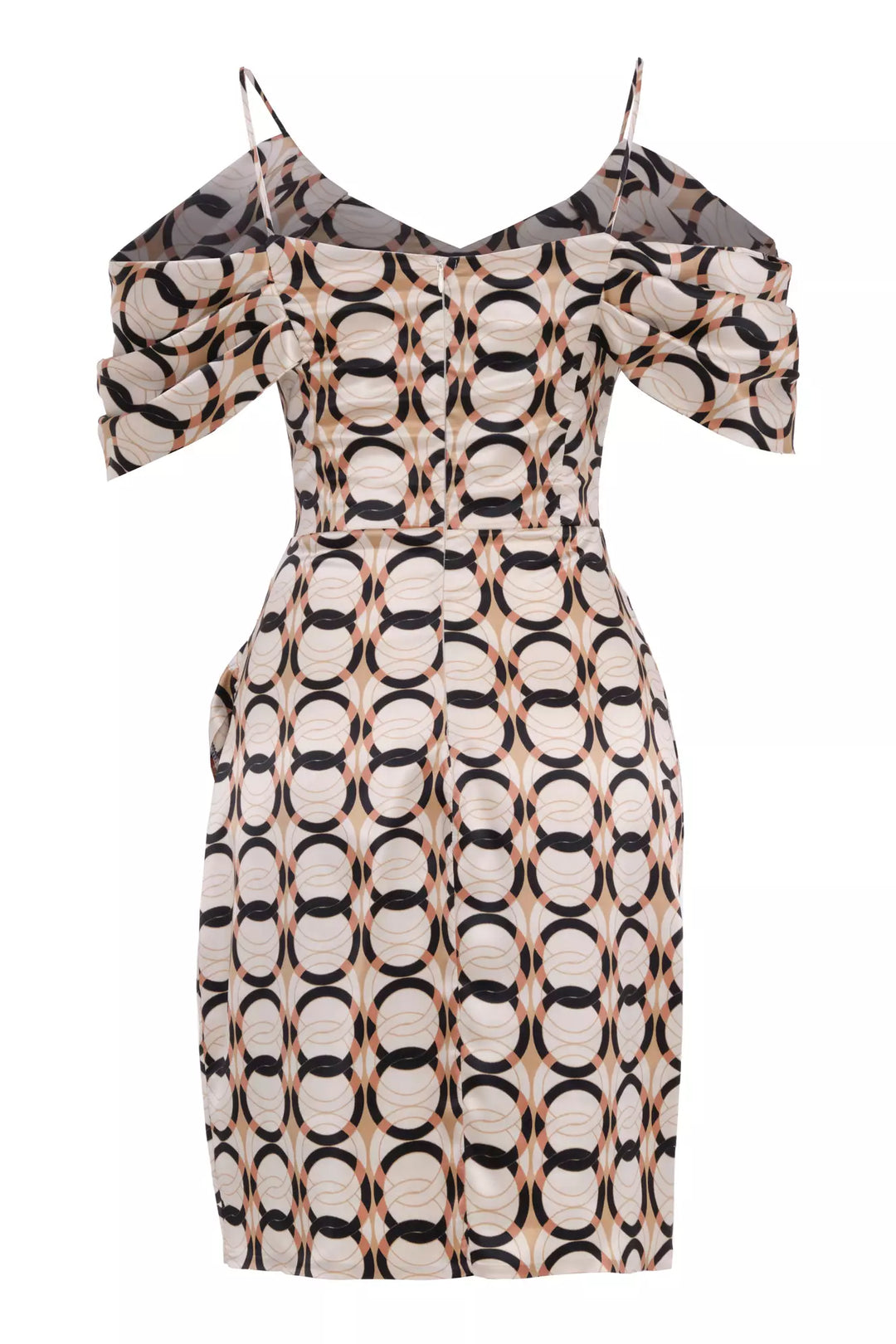 FRV Printed satin sleeveless midi dress - Santa Pola