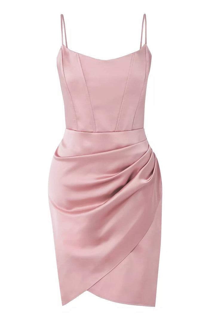 FRV Blush satin sleeveless mini dress - Biloxi