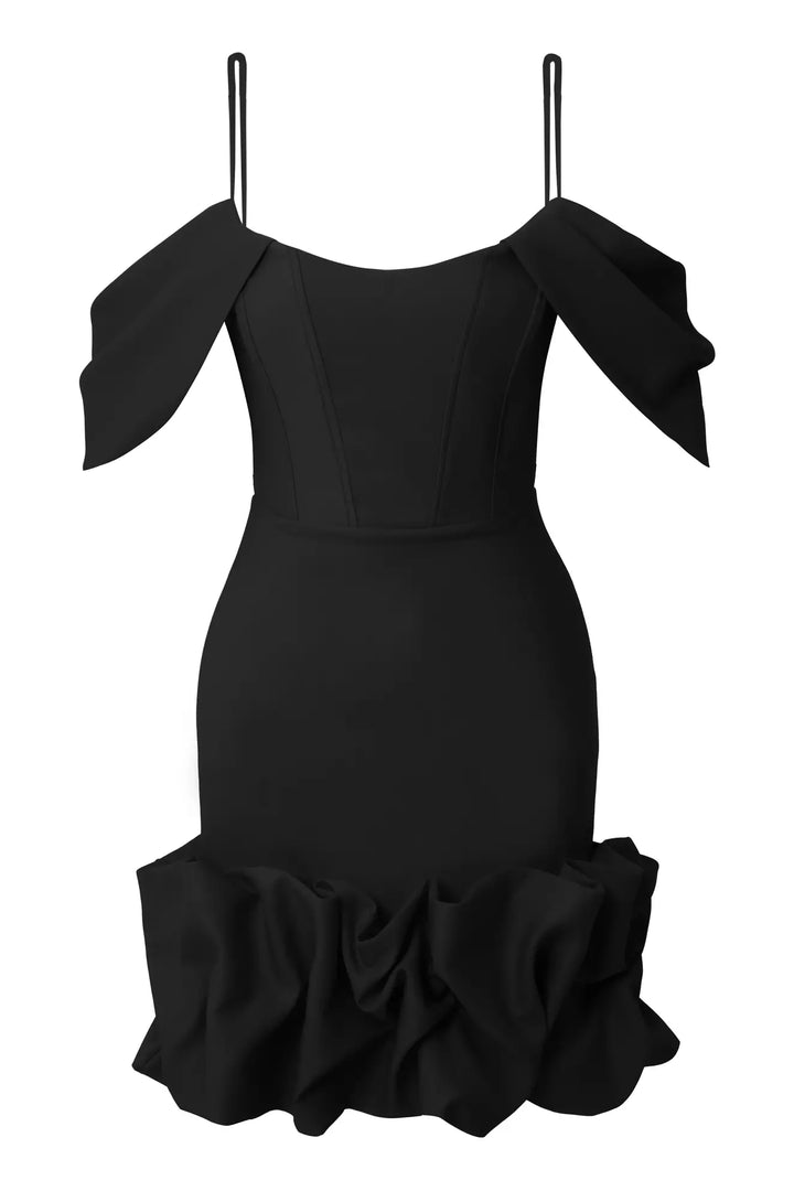 FRV Black crepe sleeveless mini dress - Apopka
