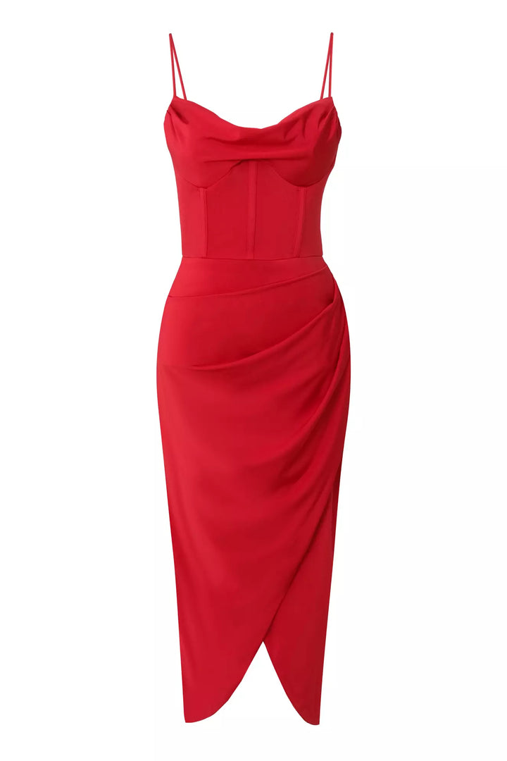 FRV Red sandy sleeveless long dress - Arrecife