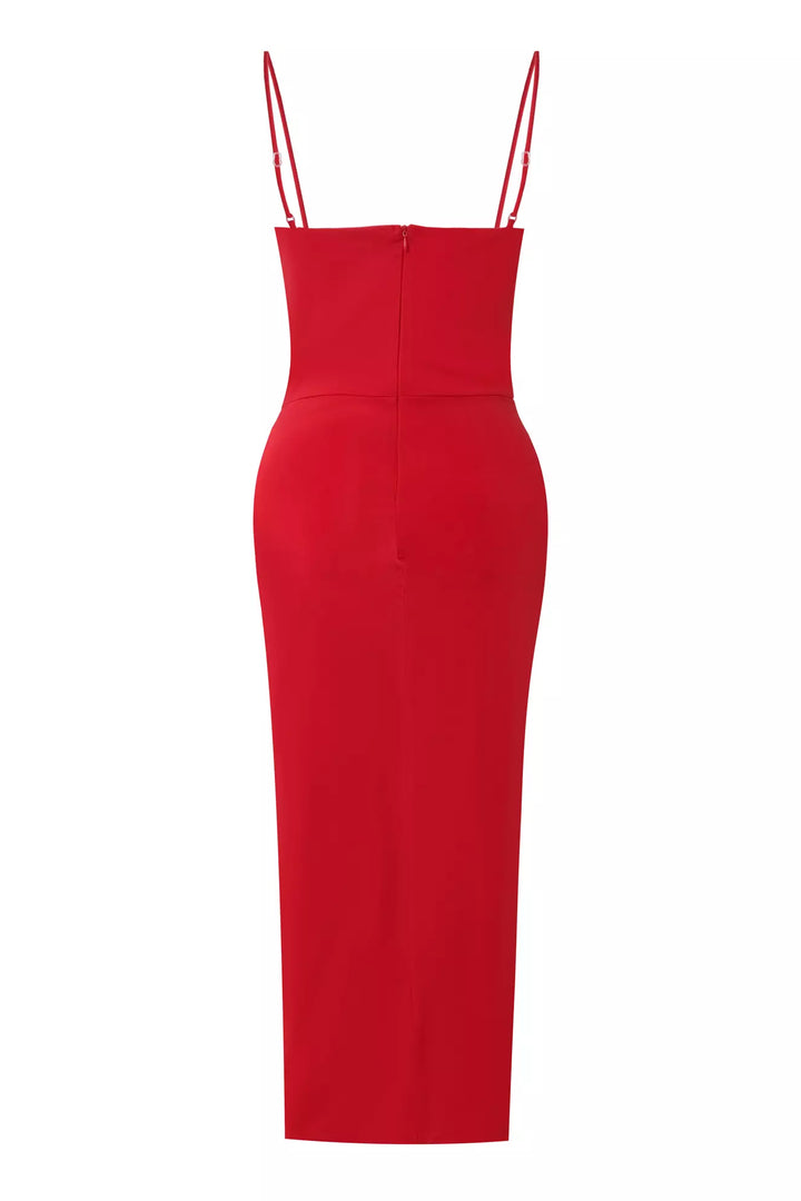FRV Red sandy sleeveless long dress - Arrecife