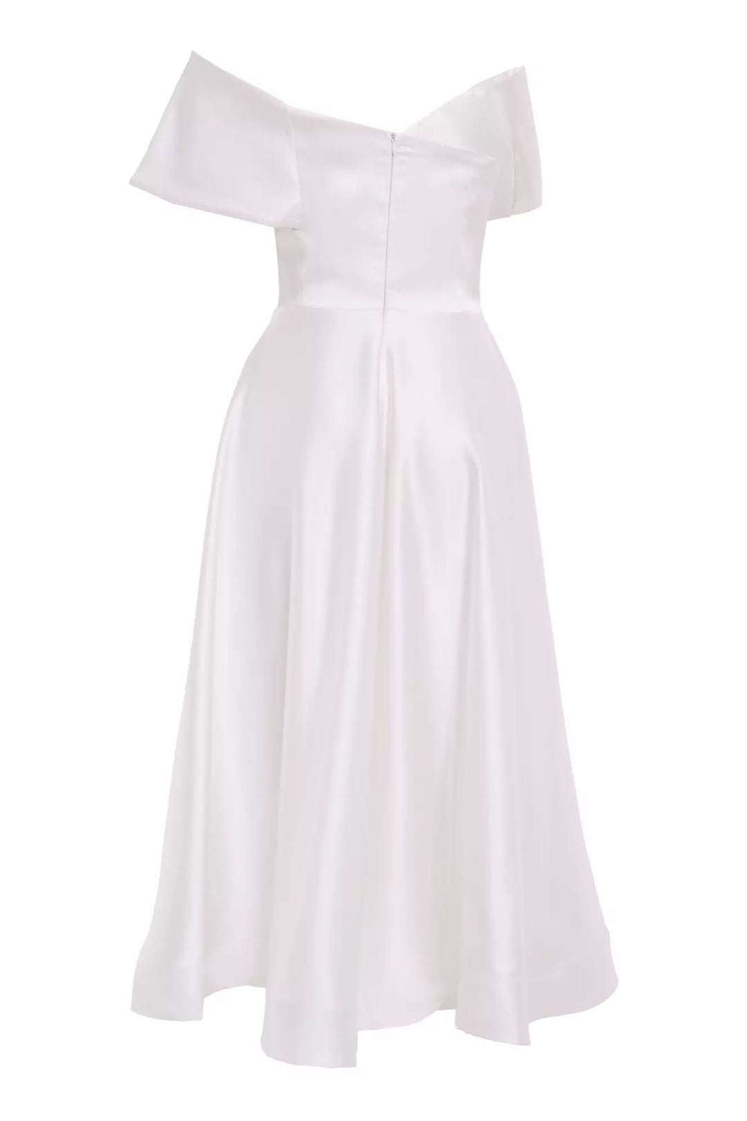 FRV White satin sleeveless long dress - Naples