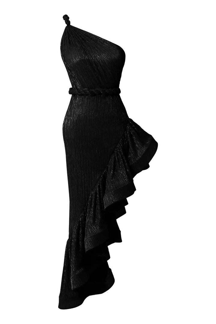 FRV Black moonlight sleeveless long dress - Tlapa de Comonfort