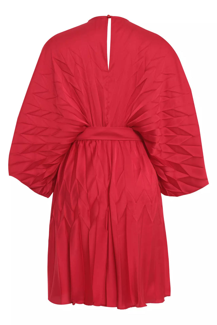 FRV Red satin long sleeve mini dress - Portland