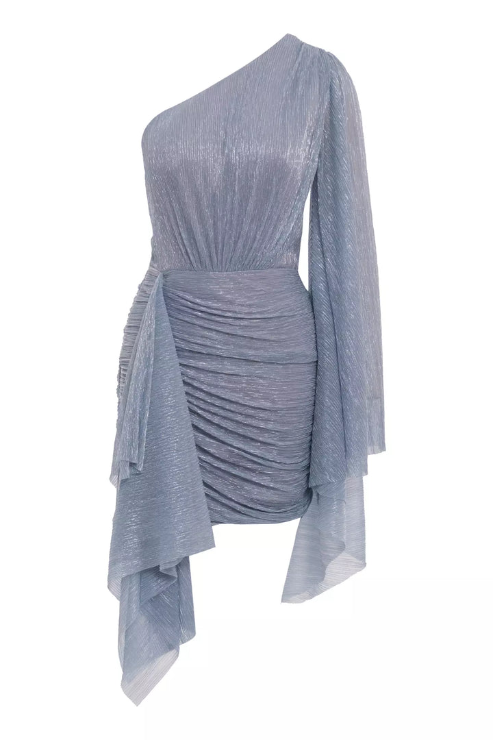 FRV Blue moonlight single sleeve mini dress - Hattingen