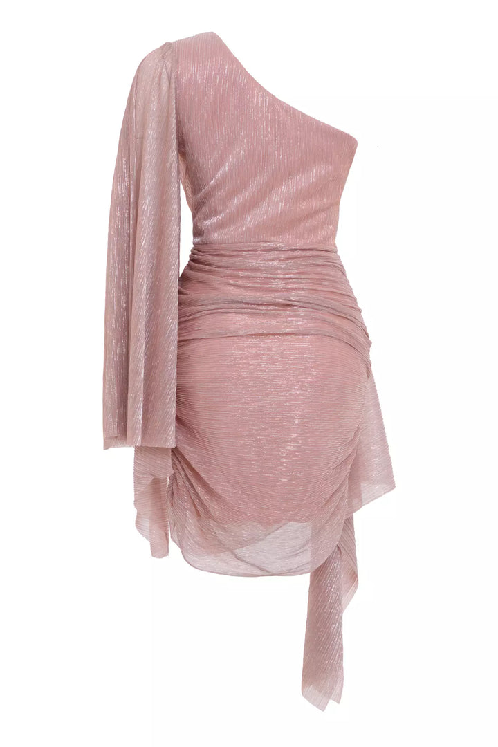 فستان قصير بأكمام واحدة من FRV Blush Moonlight - بولدر