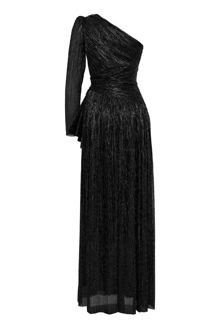 FRV Black moonlight single sleeve long dress - Altamura