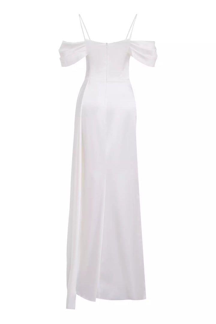 FRV White satin sleeveless long dress - Mechelen-aan-de-Maas