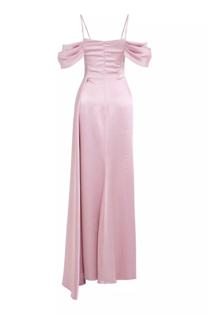 FRV Blush satin sleeveless long dress - Charleston