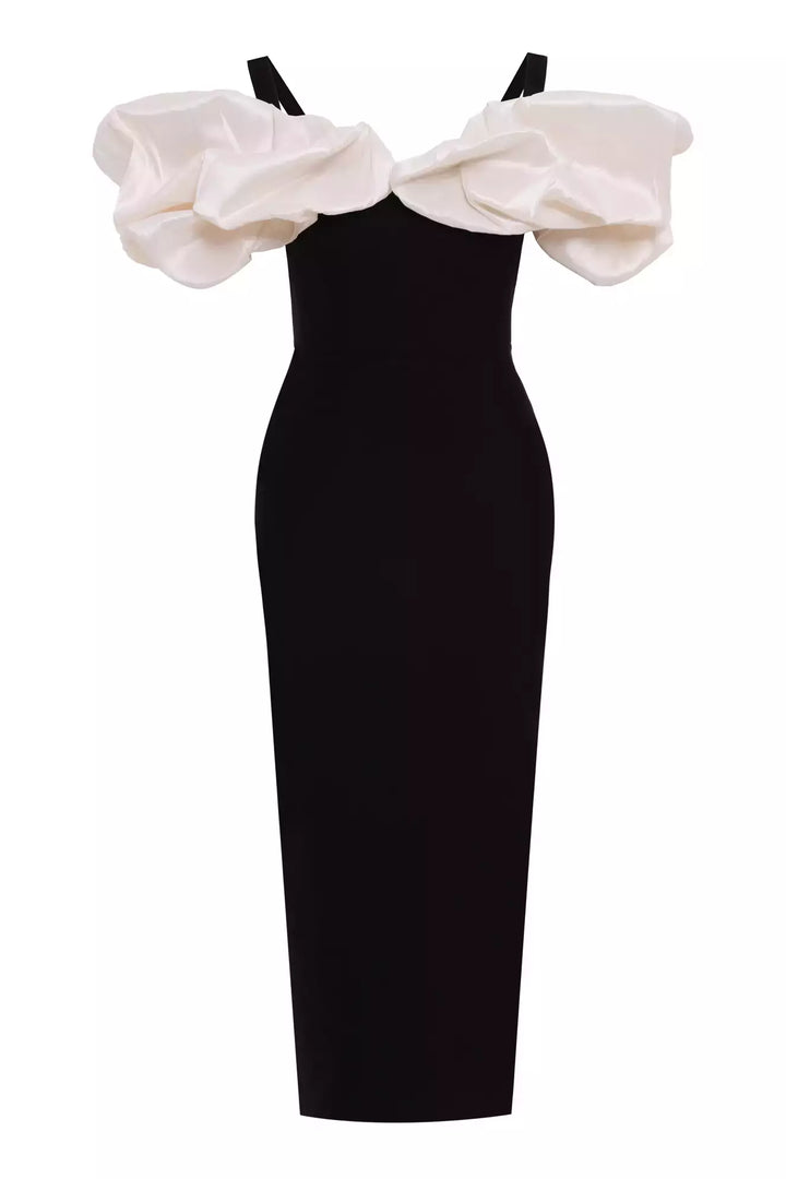 FRV Printed crepe sleeveless long dress - Bradford