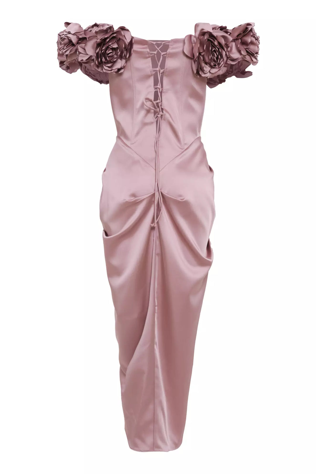 FRV Blush satin sleeveless long dress - Hamilton