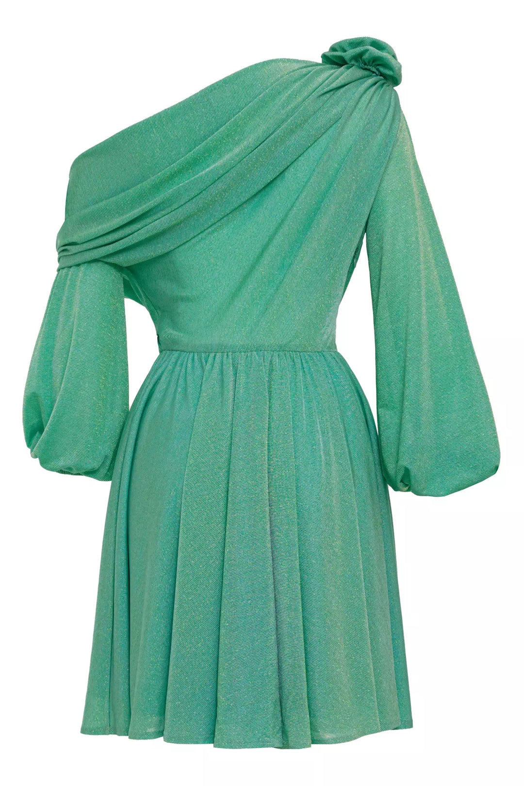 FRV Green knitted long sleeve mini dress - Târgu-Mureş