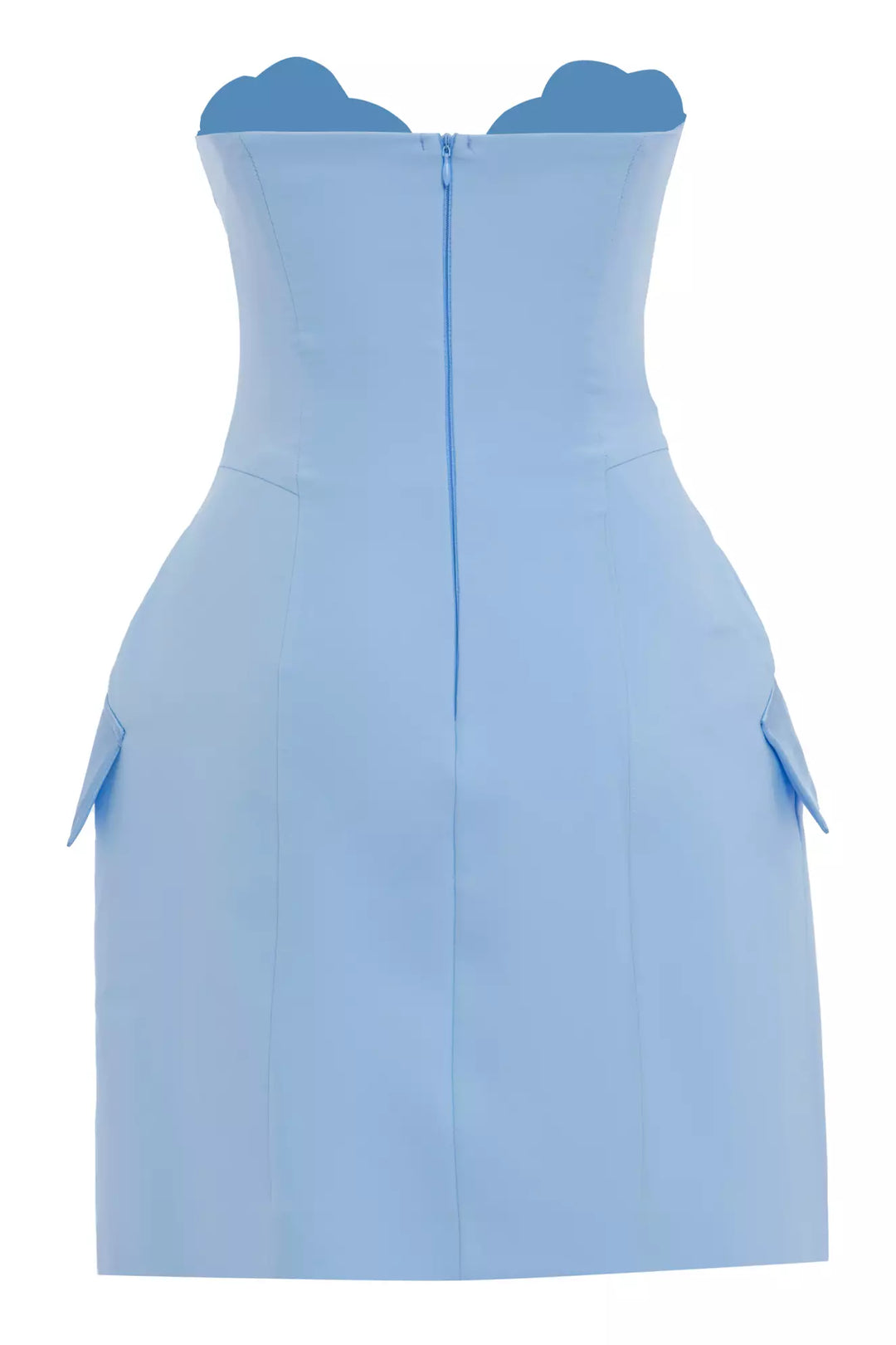 FRV Blue crepe sleeveless mini dress - Kozáni