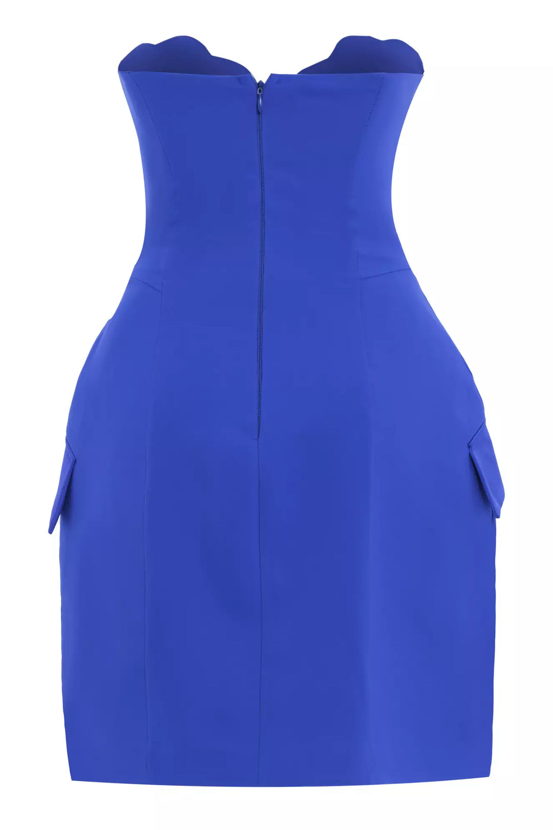 FRV Blue crepe sleeveless mini dress - Ocoyoacac