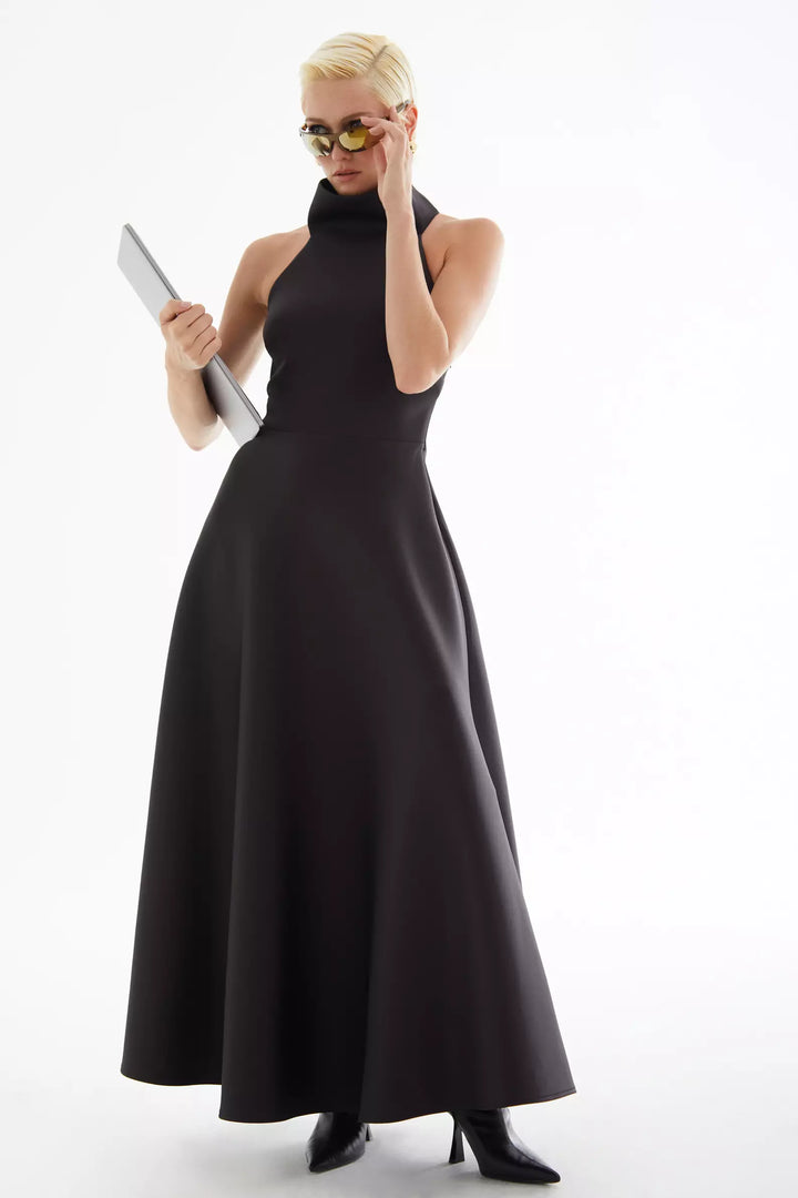 FRV Black dolphin sleeveless long dress - Westminster