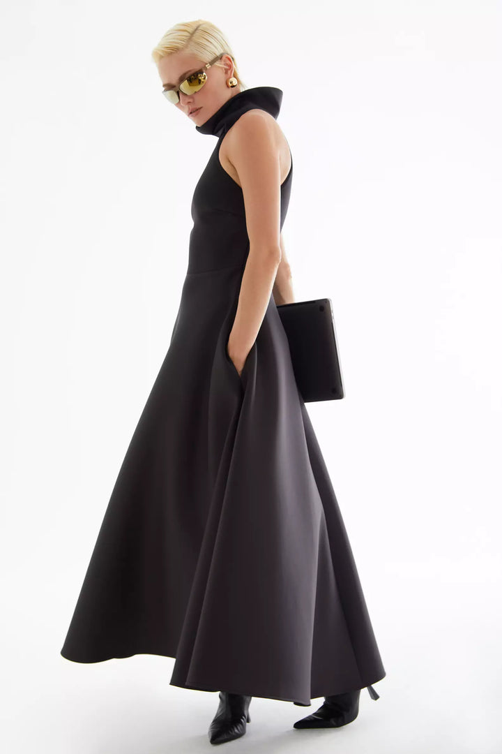 FRV Black dolphin sleeveless long dress - Westminster