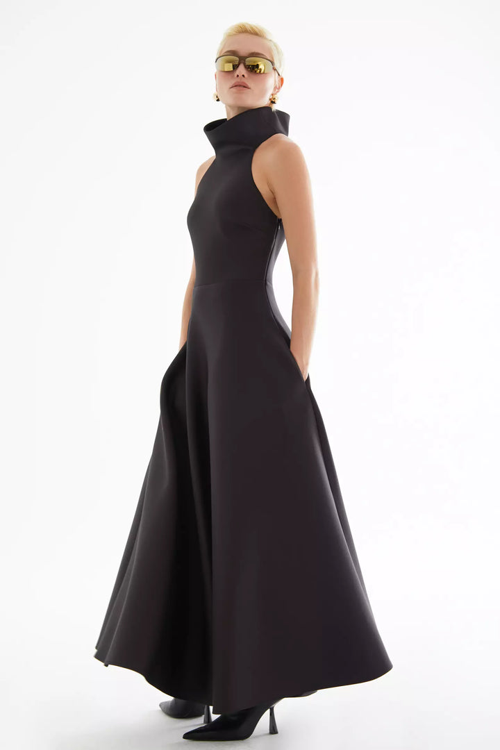FRV Black dolphin sleeveless long dress - Westminster