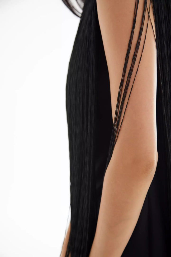 FRV Black crepe sleeveless mini dress - Burien