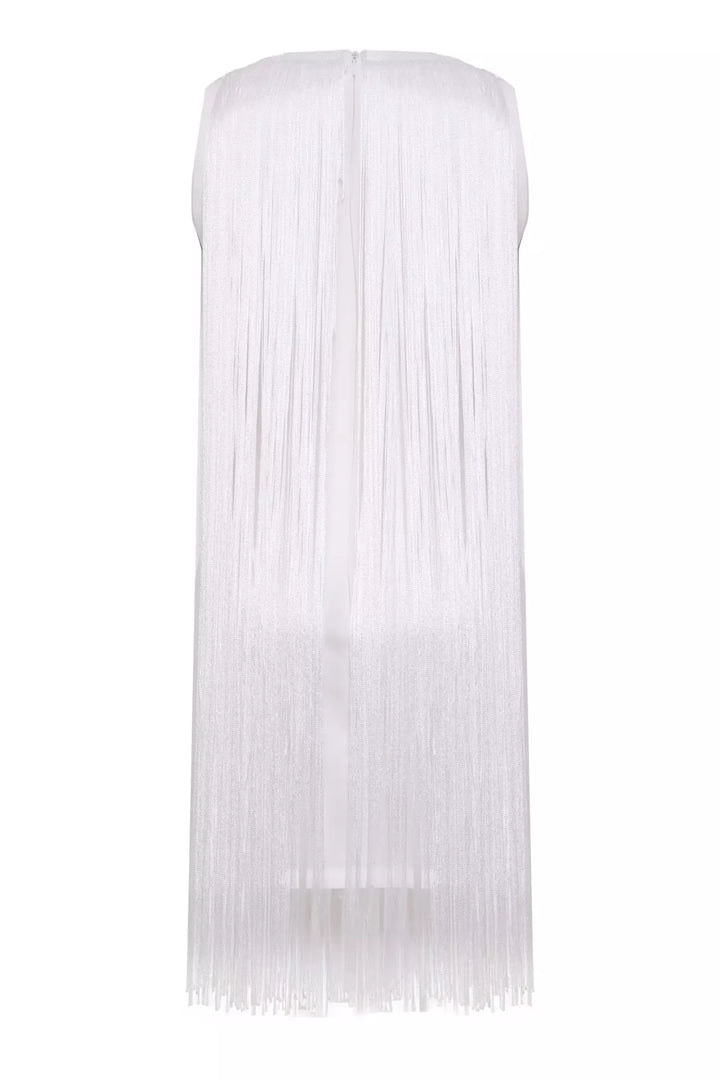 FRV White crepe sleeveless mini dress - Farnborough