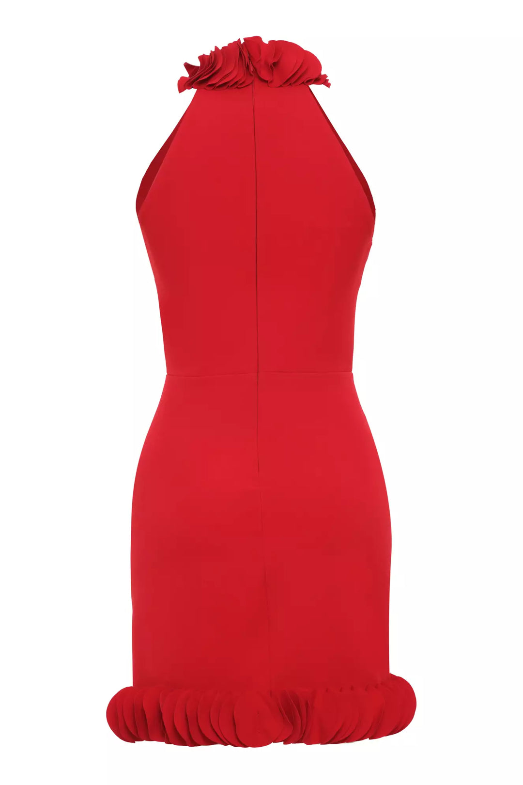 FRV Red crepe sleeveless mini dress - Calimera