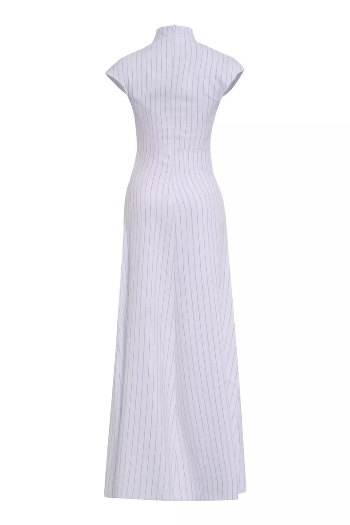 FRV White woven short sleeve long dress - Merrillville