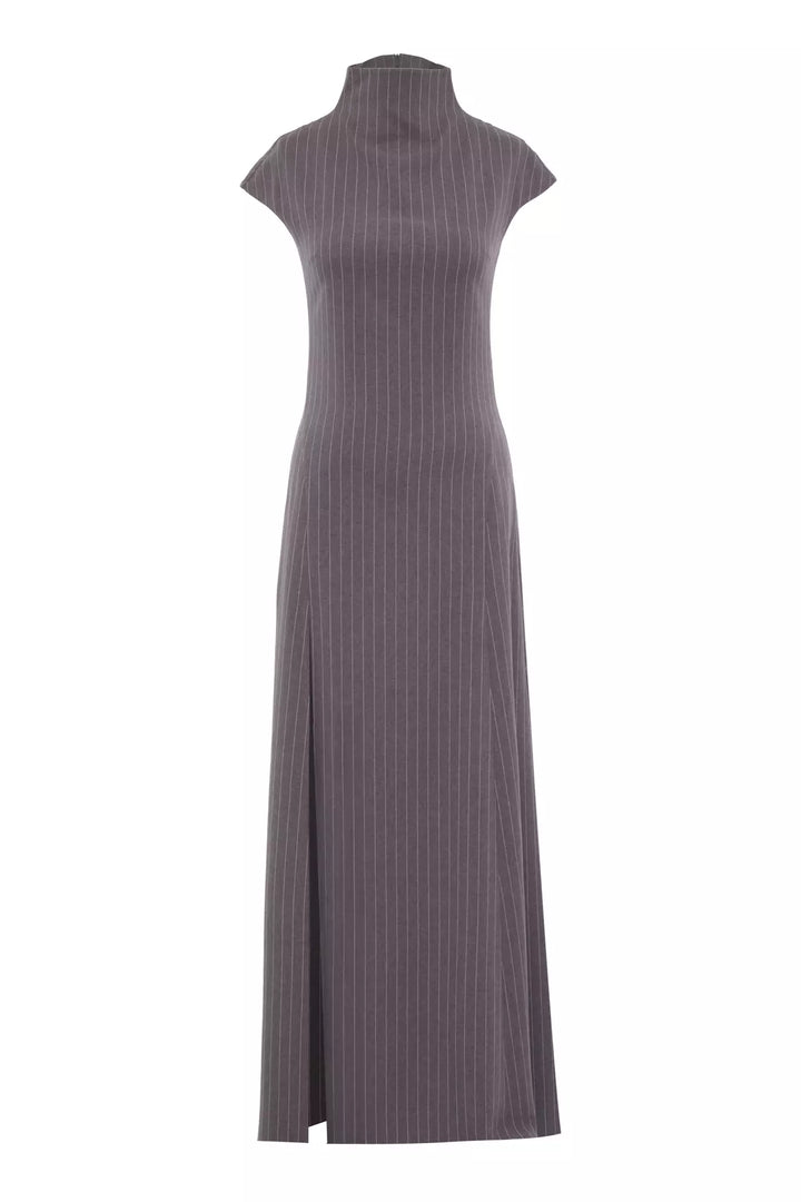 FRV Printed woven short sleeve long dress - Homburg