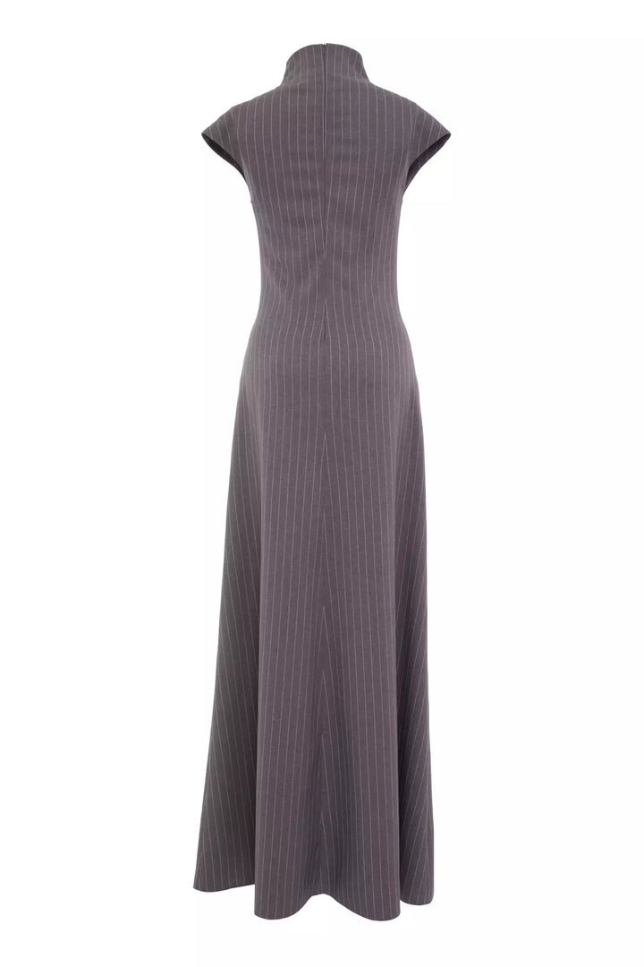 FRV Printed woven short sleeve long dress - Homburg