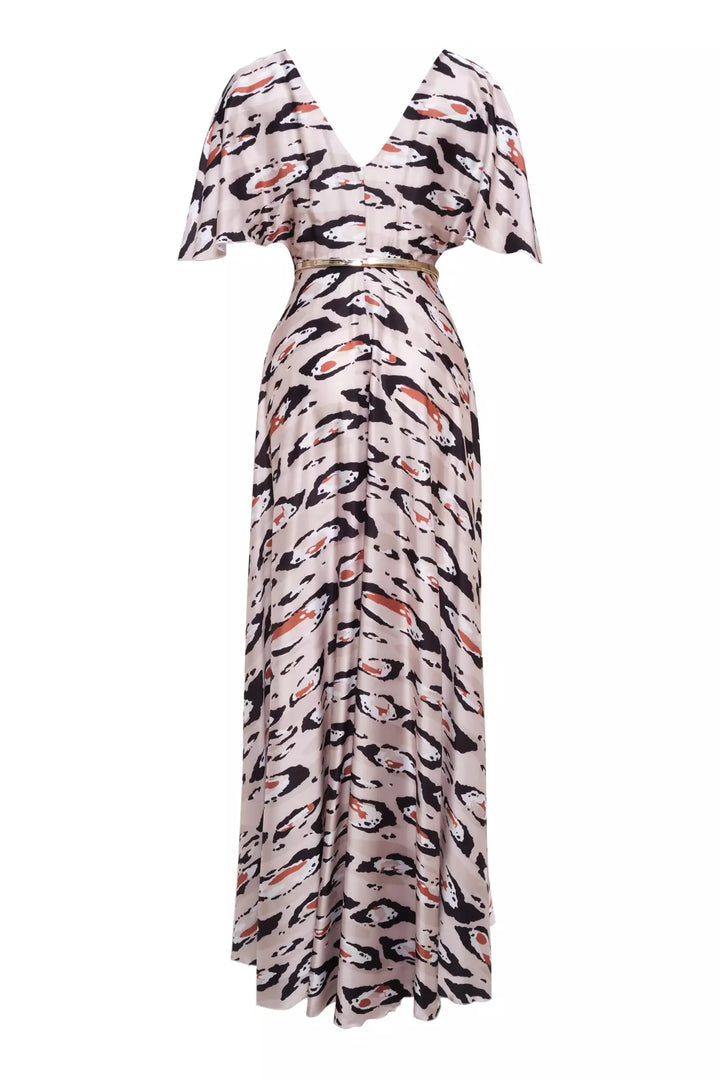 FRV Printed satin capri arm long dress - Toowoomba
