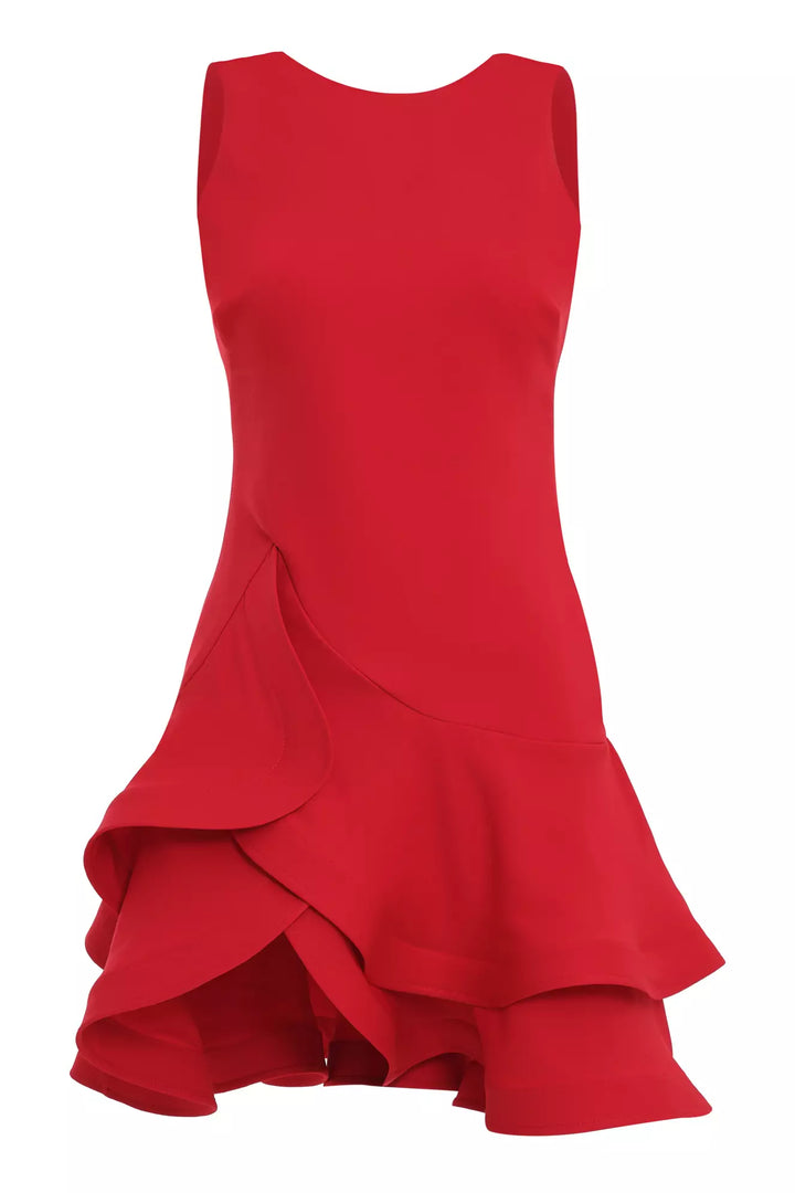 FRV Red crepe sleeveless mini dress - Smyrna