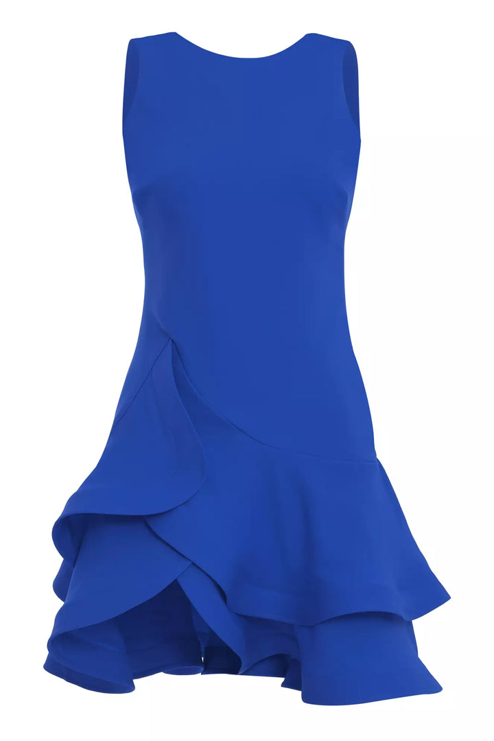 FRV Blue crepe sleeveless mini dress - Soest
