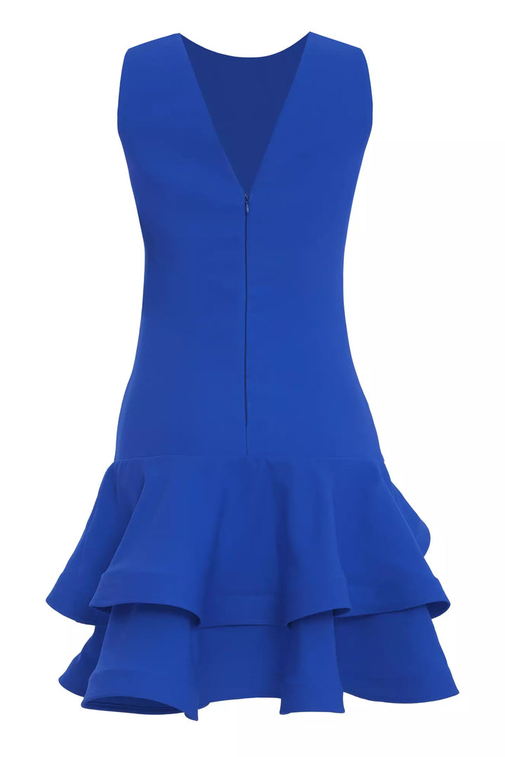 FRV Blue crepe sleeveless mini dress - Soest