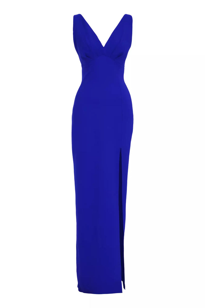 FRV Blue crepe sleeveless long dress - Beavercreek
