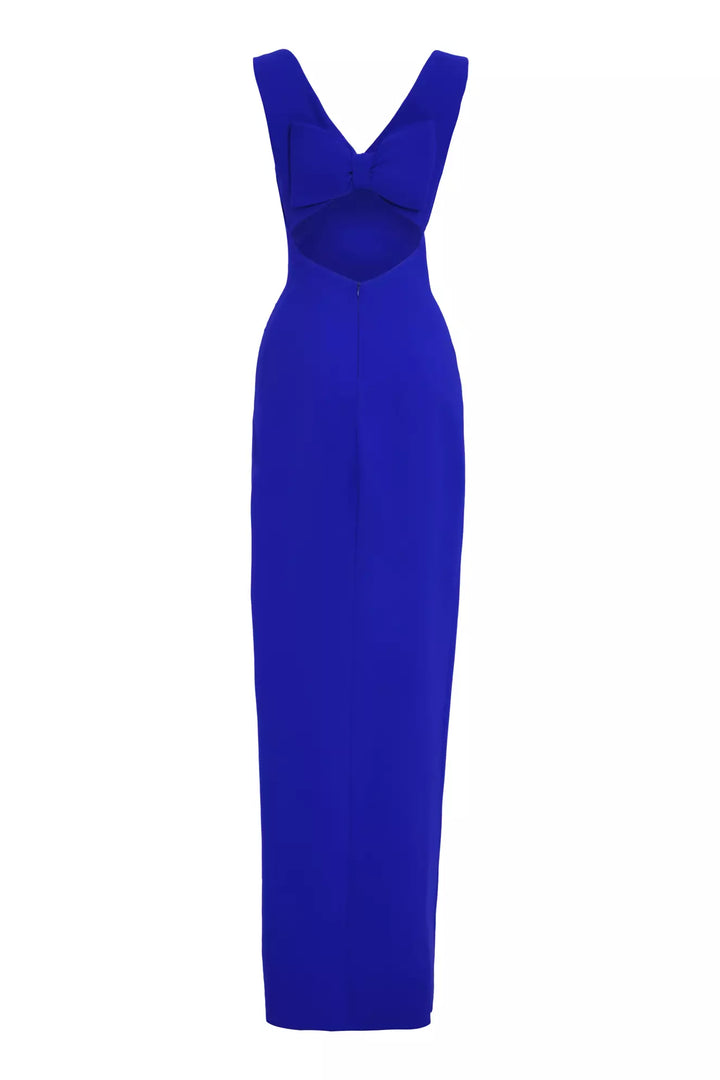 FRV Blue crepe sleeveless long dress - Beavercreek