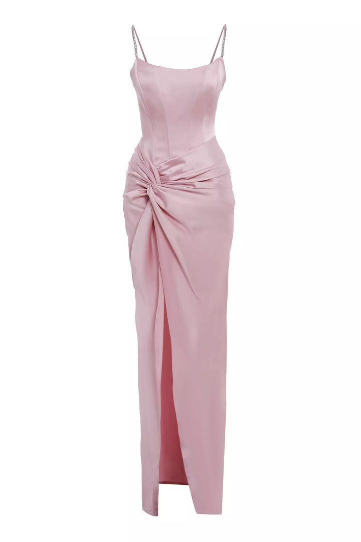 FRV Blush satin sleeveless long dress - Pristina