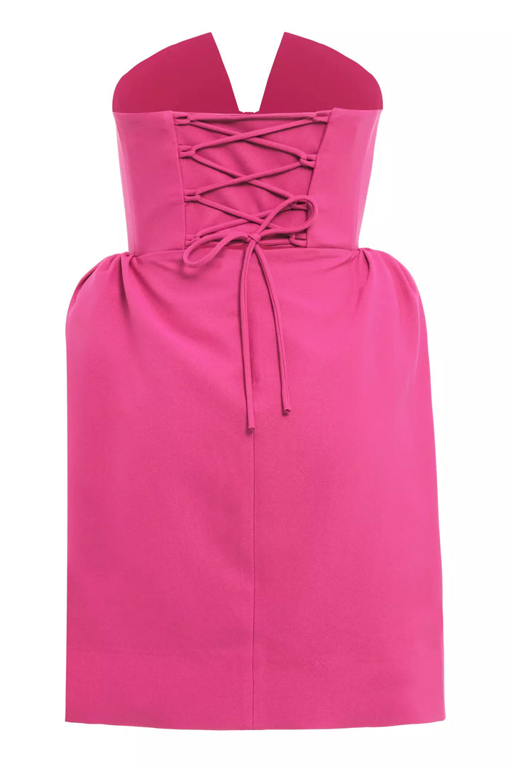 FRV Fuchsia crepe sleeveless mini dress - Horizon West