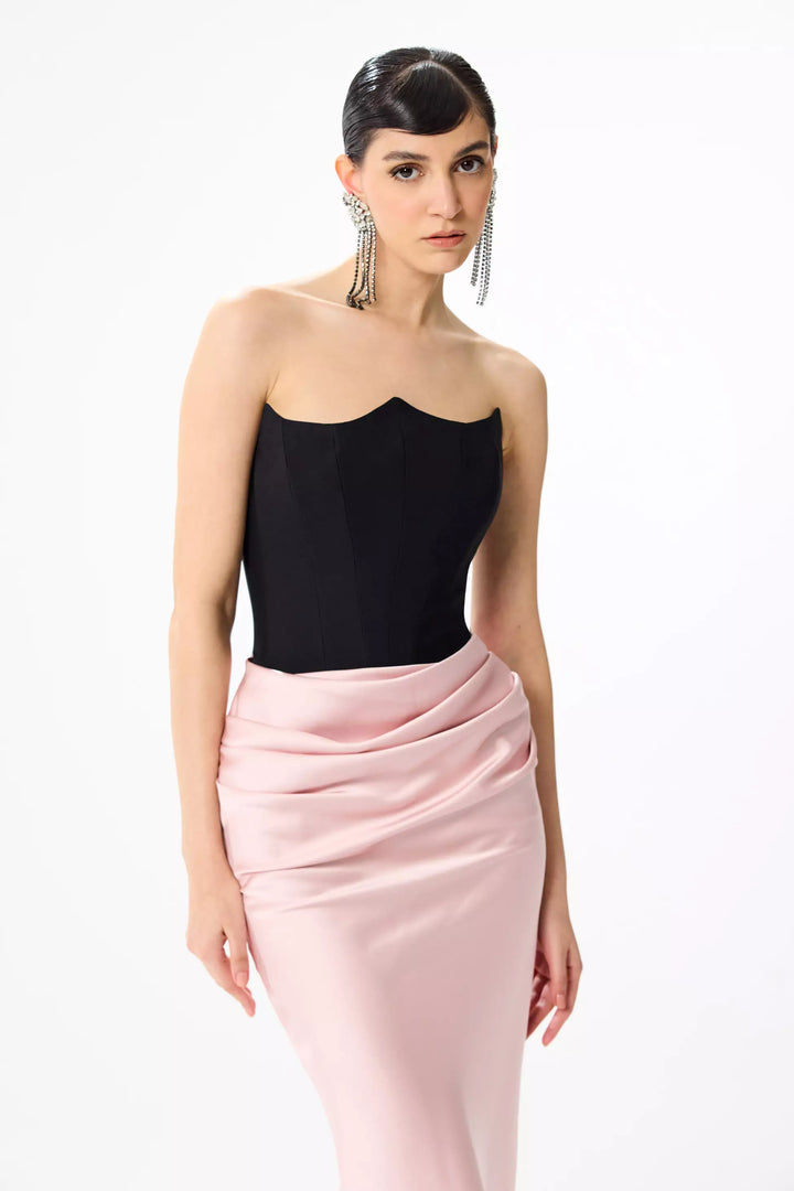 FRV Blush satin sleeveless long dress - Oranienburg