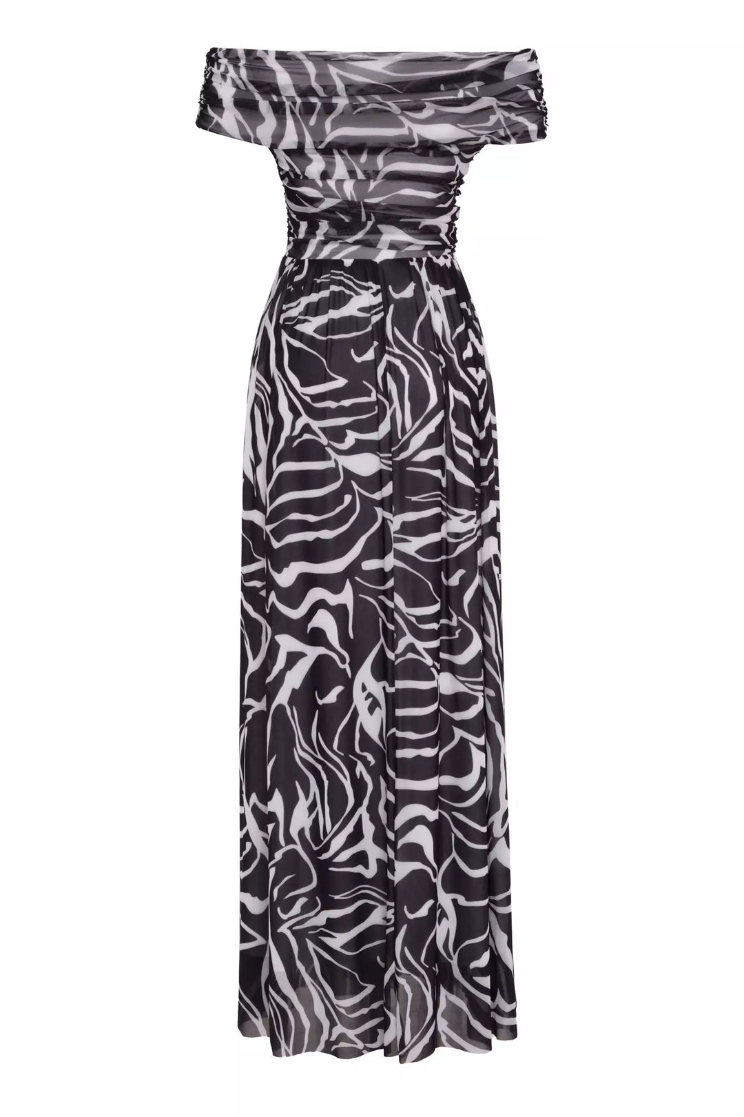 FRV Printed tulle sleeveless long dress - Salt Lake City
