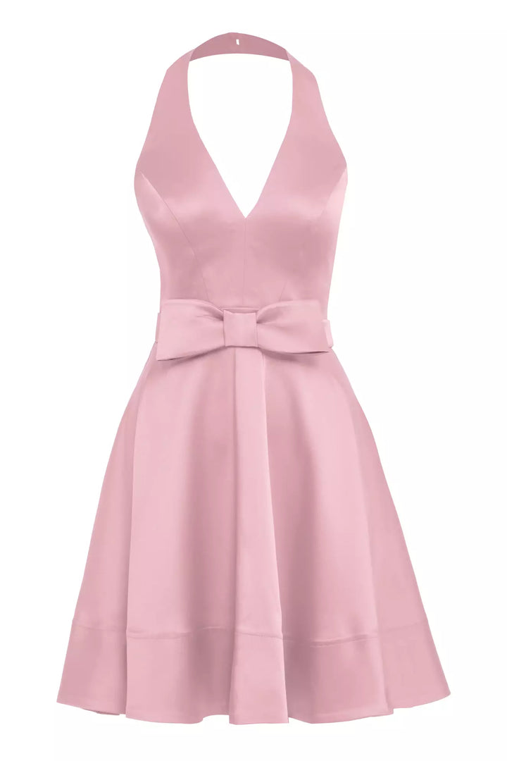 FRV Blush satin sleeveless mini dress - Coyuca de Catalán