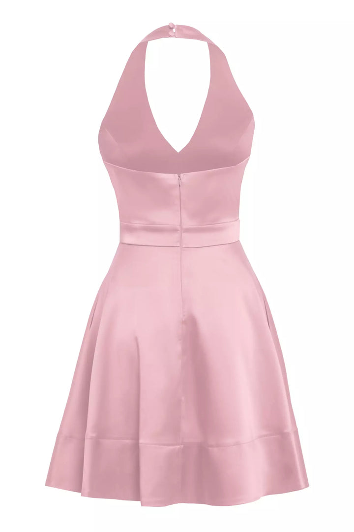 FRV Blush satin sleeveless mini dress - Coyuca de Catalán