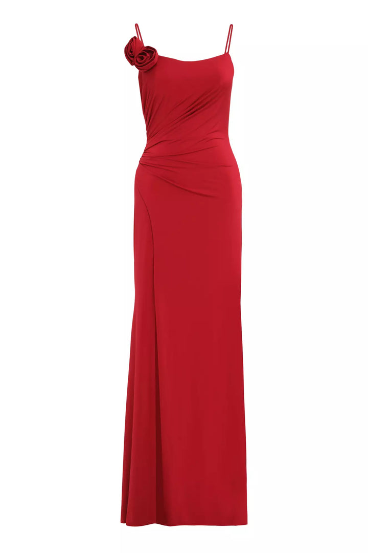 FRV Red knitted sleeveless long dress - Darmstadt