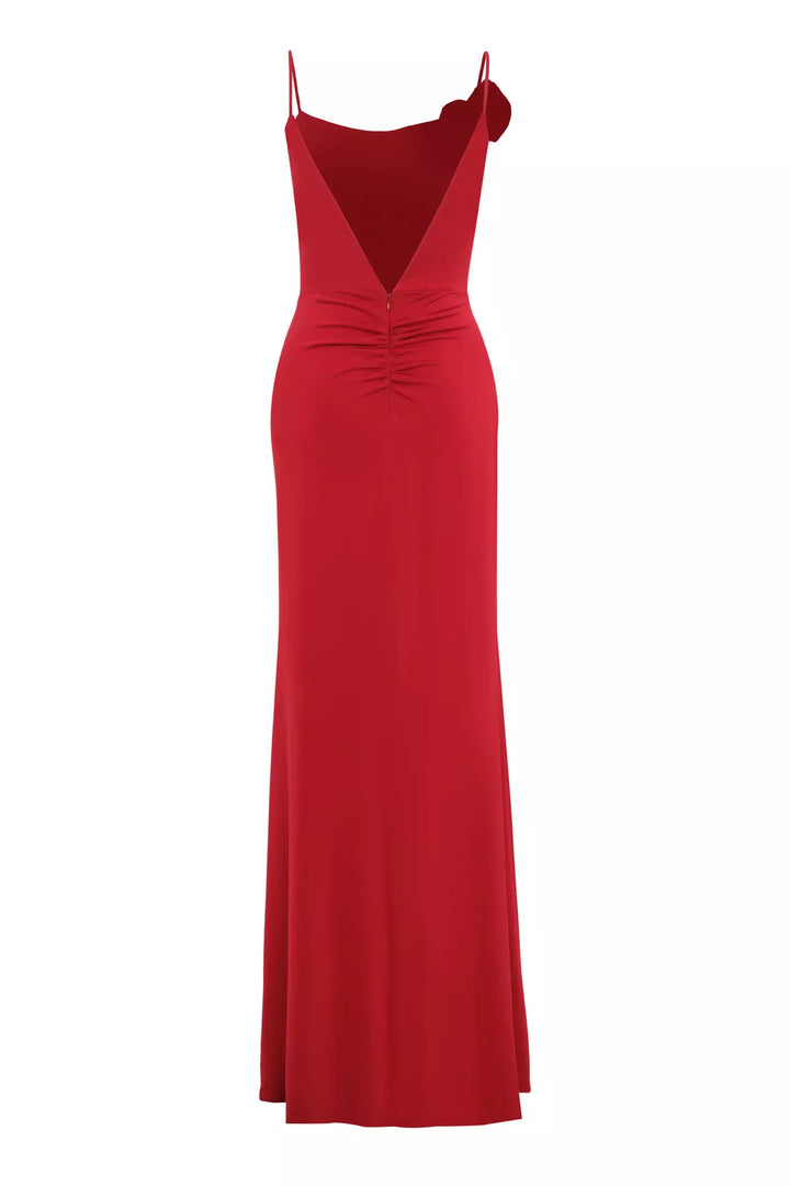 FRV Red knitted sleeveless long dress - Darmstadt