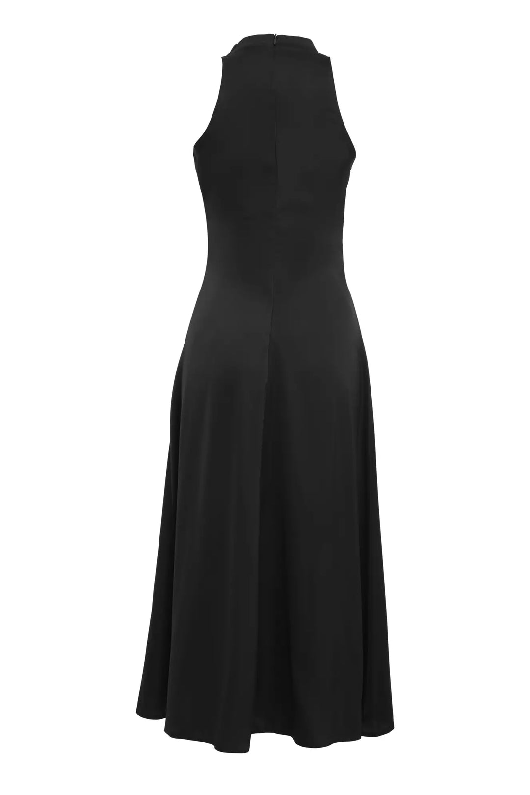 FRV Black satin sleeveless midi dress - Cape Breton
